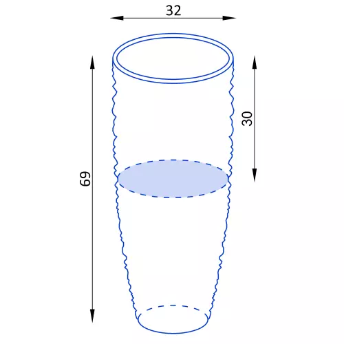 Wymiary donicy D7087C