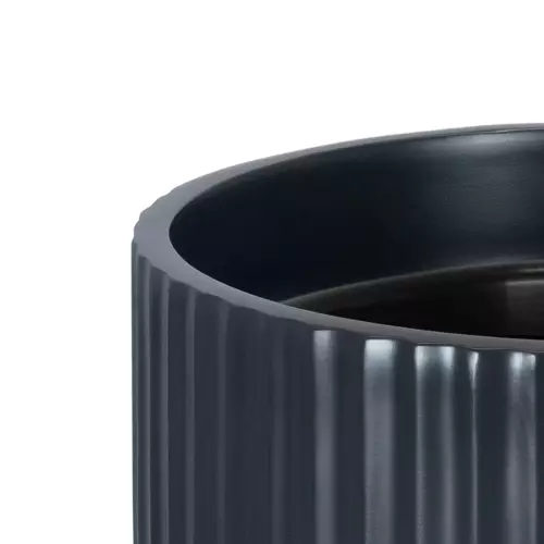 Górna krawędź donicy RC80 w kolorze antracyt mat