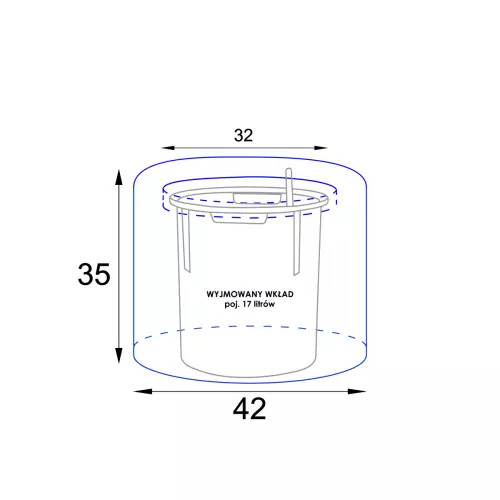 Wymiary donicy AMBIENTE 35