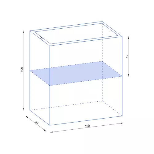 Wymiary donicy D972F