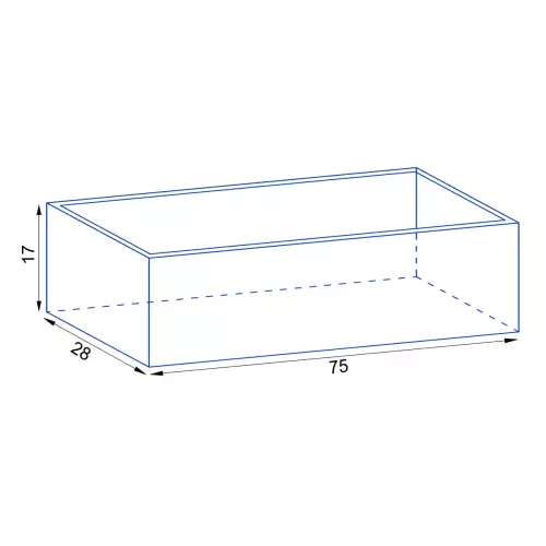 Wymiary donicy D972S