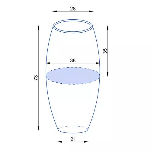 Wymiary donicy D105B