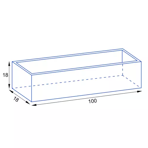 Wymiary donicy D109AF