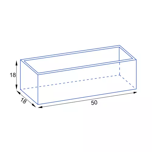 Wymiary donicy D109AS