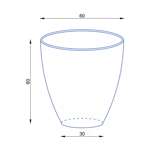 Wymiary donicy D280C