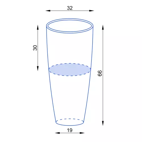 Wymiary donicy D282C