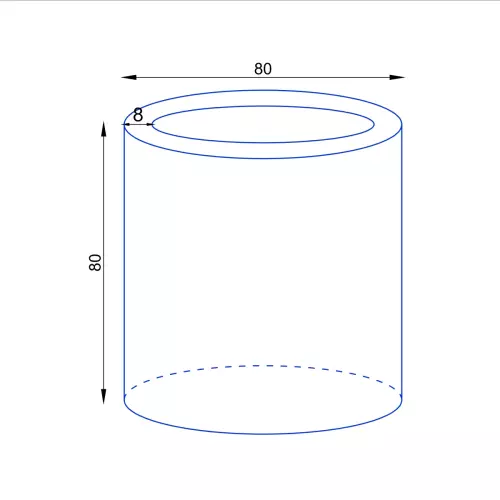Wymiary donicy D901E
