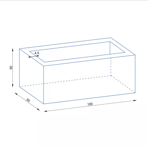 Wymiary donicy D913C