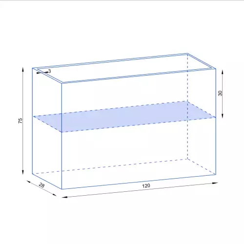 Wymiary donicy D972G