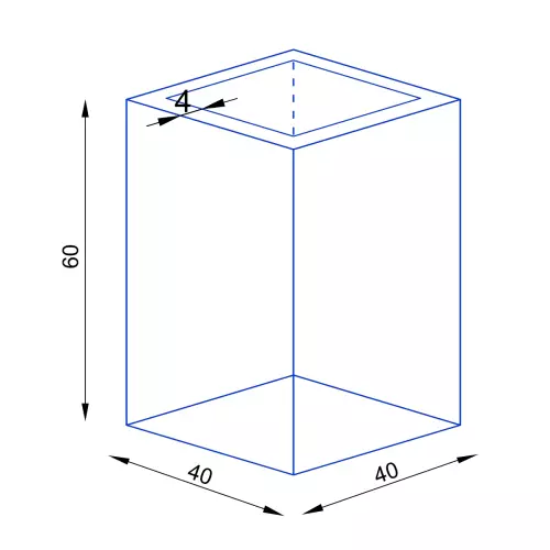 Wymiary donicy D973N