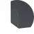 Dolna krawędź donicy D272C w kolorze antracyt mat