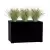 Trawy w donicy D934A w kolorze czarny mat