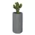 Kaktus w donicy RC80 szary beton