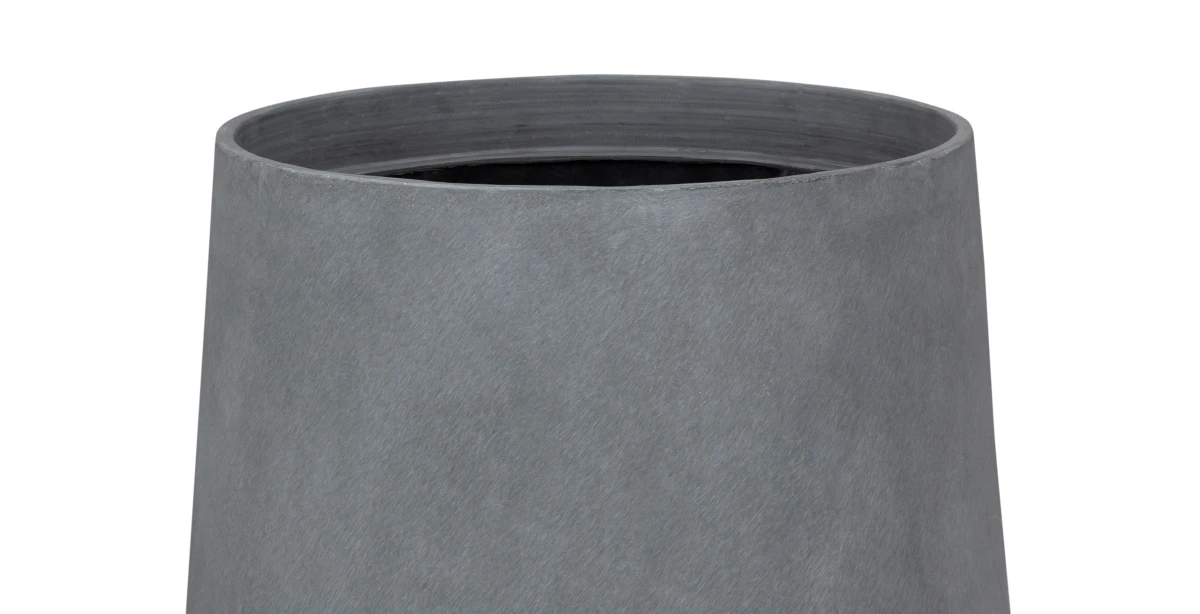 Okrągła doniczka betonowa 65 cm szara