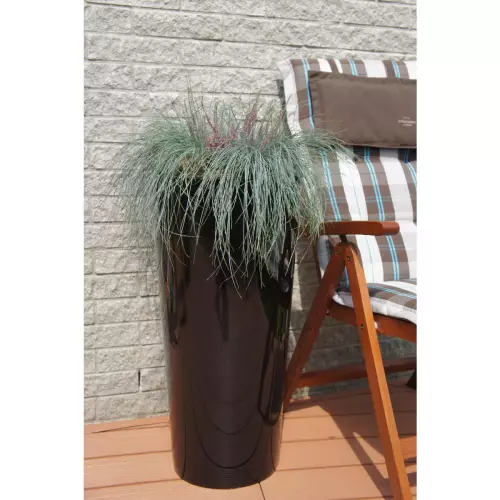 Czarna donica D208D na taras