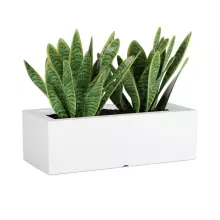 Donica z polietylenu OFFICE POT M biały