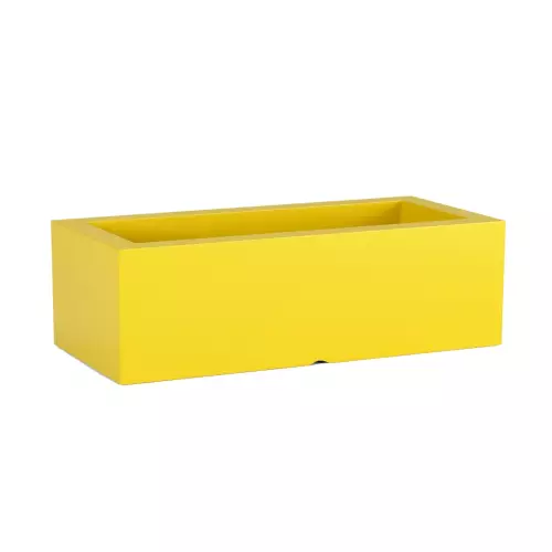 Żółta donica na szafkę OFFICE POT M