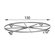 Okrągła podstawa z kółkami stalowa do donic P901GX średnica 130 cm