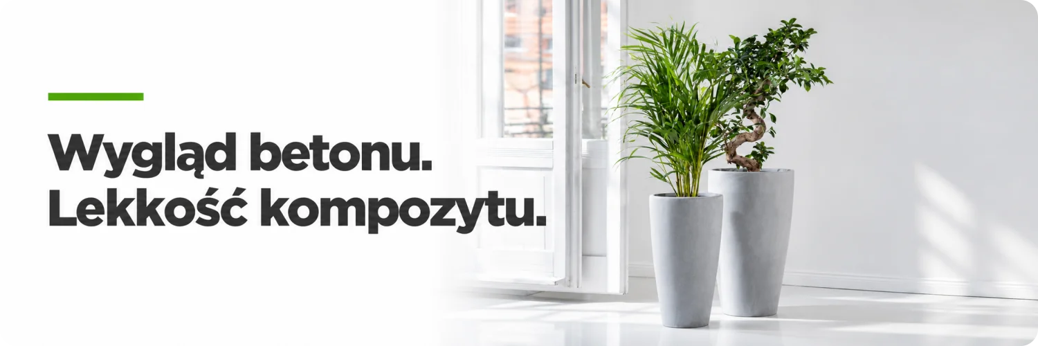 lekkie donice jak z betonu