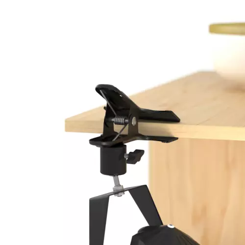 Lampa do roślin LED z klipsem czarna