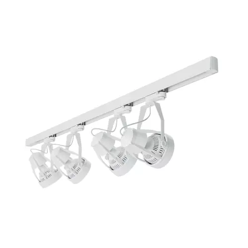 Zestaw lamp do roślin 4xLED na białej szynie 2mb